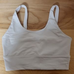 Til You Collapse Ribbed Collection Cream Sports Bra